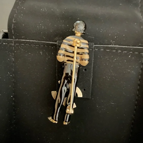 CHANEL ENAMEL COCO MADEMOISELLE 100 YEAR ANNIVERSARY PIN BROOCH